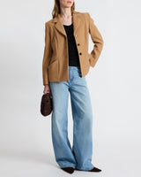 FEBE Crepe Jacket with Bucket Pockets
