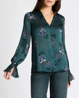RUE Long Sleeve Blouse in Crepe Georgette