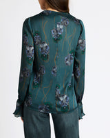 RUE Long Sleeve Blouse in Crepe Georgette