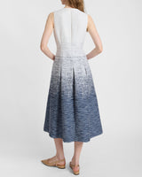 KEELY Sleeveless Midi Dress in Modern Ombre Tweed