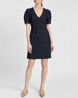 BIANCA Shift Dress in Abstract Jacquard