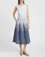 KEELY Sleeveless Midi Dress in Modern Ombre Tweed