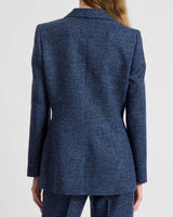 ROWAN Double Breasted Blazer in Modern Donegal Fabric