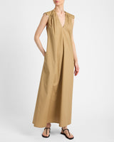 NIU Cap Sleeve Maxi Cotton Dress