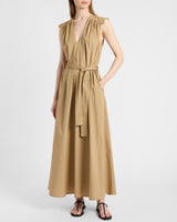 NIU Cap Sleeve Maxi Cotton Dress