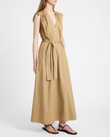 NIU Cap Sleeve Maxi Cotton Dress