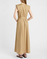 NIU Cap Sleeve Maxi Cotton Dress