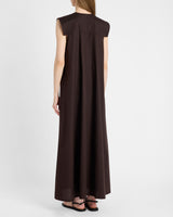 NIU Cap Sleeve Maxi Cotton Dress