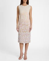 BRITTA Midi Sheath Dress in Ombré Jacquard