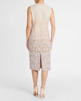BRITTA Midi Sheath Dress in Ombré Jacquard