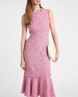 ANDI Sleeveless Sheath Tweed Dress