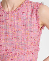 ANDI Sleeveless Sheath Tweed Dress