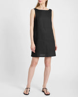 JACLYN Sleeveless Shift Linen Dress