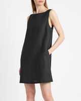JACLYN Sleeveless Shift Linen Dress
