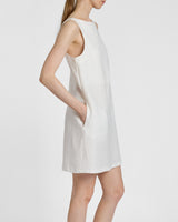 JACLYN Sleeveless Shift Linen Dress