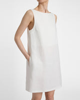 JACLYN Sleeveless Shift Linen Dress