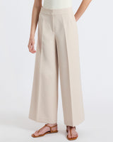 THEA Wide Leg Cropped Pant in Soft Stretch Crepe