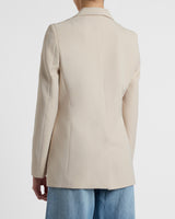ROWAN Double Breasted Blazer in Soft Stretch Crepe