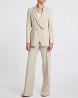 ROWAN Double Breasted Blazer in Soft Stretch Crepe