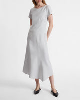 ORBA Short Sleeve Midi Dress in Soft Stretch Crepe
