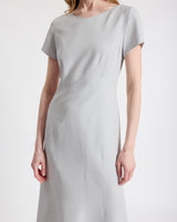 ORBA Short Sleeve Midi Dress in Soft Stretch Crepe