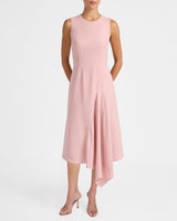 KAYLA Sleeveless Asymmetric Fit and Flare Dress