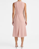 KAYLA Sleeveless Asymmetric Fit and Flare Dress