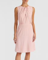 DALBY Sleeveless A-line Dress in Silk Crepe de Chine