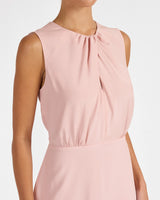 DALBY Sleeveless A-line Dress in Silk Crepe de Chine