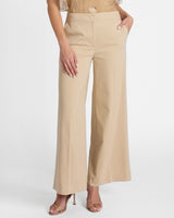 THEA Cropped Wide Leg Pants in Stretch Cotton