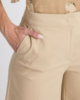 THEA Cropped Wide Leg Pants in Stretch Cotton