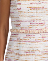 CURONA Sleeveless Sheath Dress in Modern Tweed