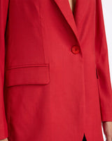 GENNY Relaxed Fit Jacket In Lightweight Wool Blend