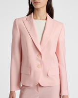 JODIE Two-Button Blazer in Tropical Wool Stretch