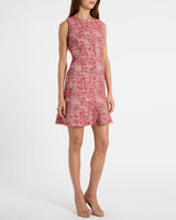 CURONA Sleeveless Sheath Dress in Modern Tweed