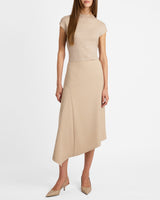 MYNA Asymmetrical Midi-Length Skirt