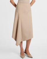 MYNA Asymmetrical Midi-Length Skirt