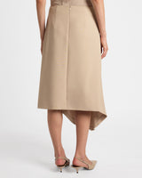 MYNA Asymmetrical Midi-Length Skirt