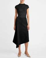 MYNA Asymmetrical Midi-Length Skirt