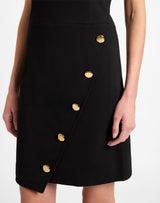 LONI Short Sleeve A-Line Dress in Soft Punto Milano