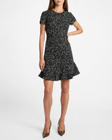 MOIRA A-Line Sheath Dress in Stretch Jacquard