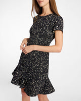 MOIRA A-Line Sheath Dress in Stretch Jacquard