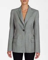 JESS Single Button Jacket in Virgin Wool Super 100's