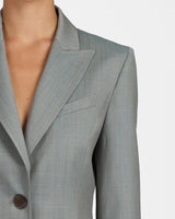 JESS Single Button Jacket in Virgin Wool Super 100's