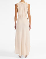 SASHA Hi-Low Dress in Silk Crepe De Chine