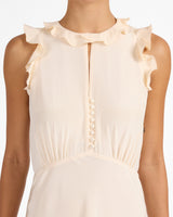 SASHA Hi-Low Dress in Silk Crepe De Chine