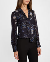 FRANCIS Long Sleeve Blouse in Floral Print Georgette