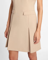 SEILA A-Line Knee-Length Dress in Fluid Crepe