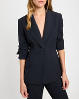 JESS Single Button Jacket in Soft Stretch Crepe