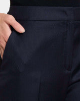 AMARA Straight Leg Pant in Subtle Dotted Pinstripe